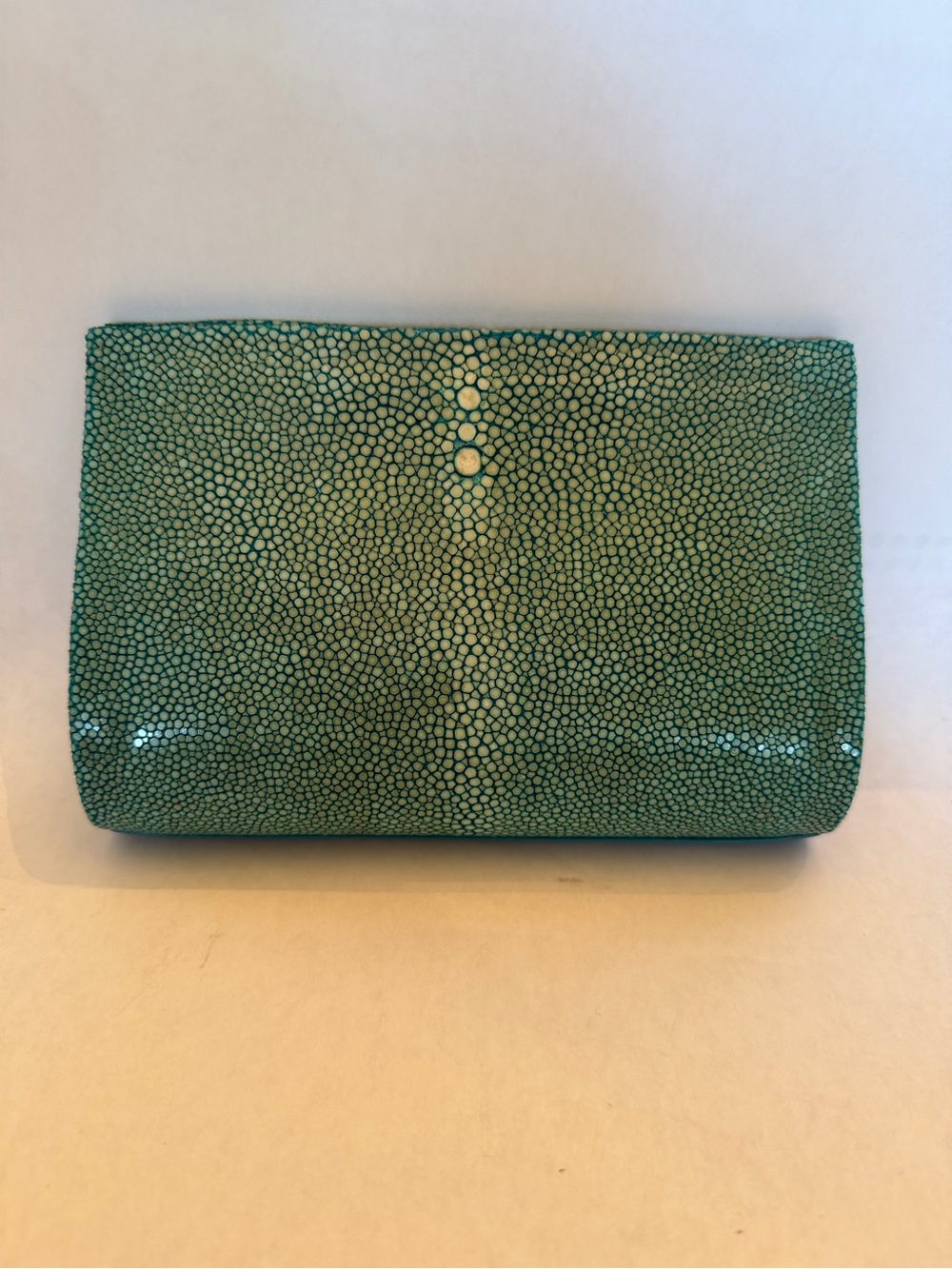 Turquoise Stingray-Texture Women’s Clutch